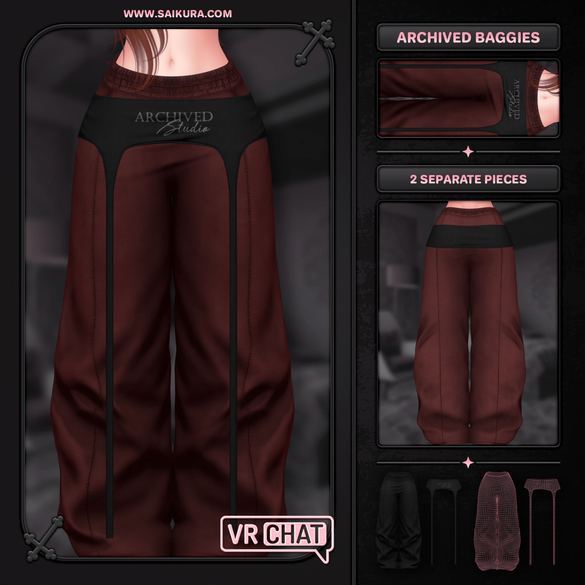 "Archived Baggies" — Pants for VRChat
