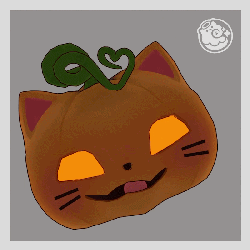 "Purrkin" Pumpkin Head