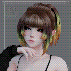 SASHA'S HAIR || RIGGED || BANGS SHAPEKEYS