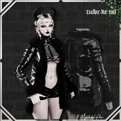 Leather fur coat by Ivy