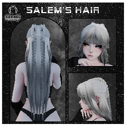 SALEM'S HAIR || RIGGED || BANGS SHAPEKEYS