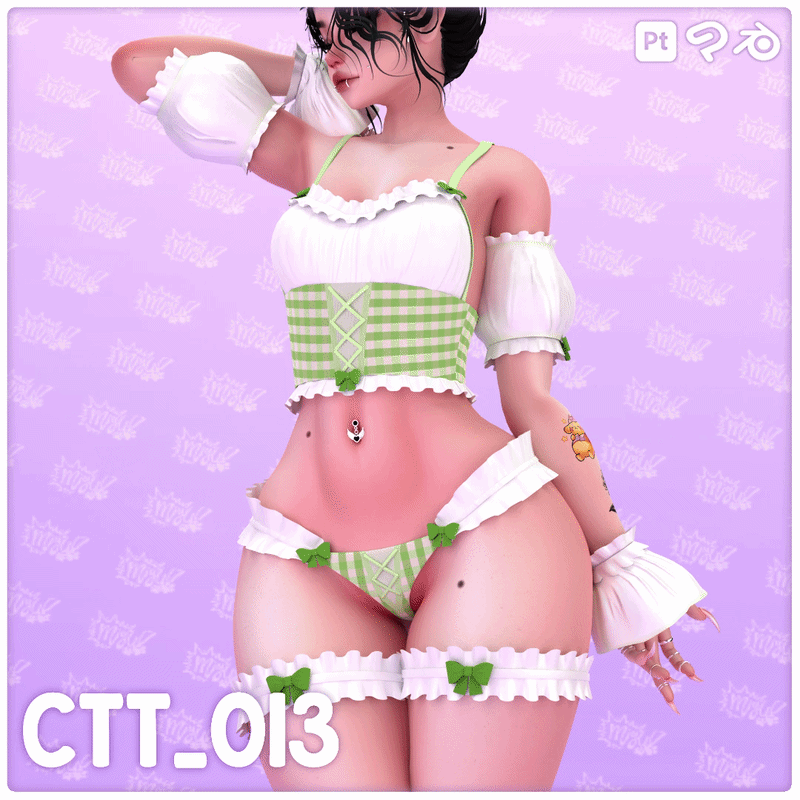 CTT_013 - Coquette Lingerie Set VRC Asset
