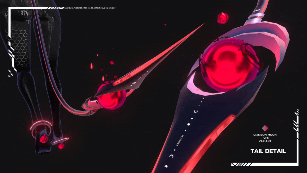 BLOOD MOON TAIL, blood moon tail, blood vfx, unity, 3d model