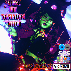 Salem, The Nostalgic Witch | UE VRCFT | PC ONLY | GOGO | SPS | VRChat Avatar (Personal License ONLY.)