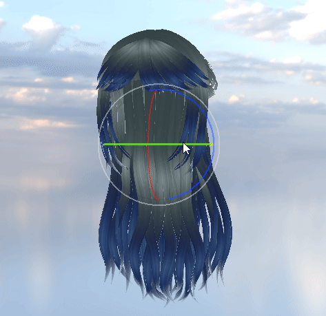 KENNELWORKS ISABELLE HAIR CUTE PRINCESS HALF UP VRCHAT ASSET
