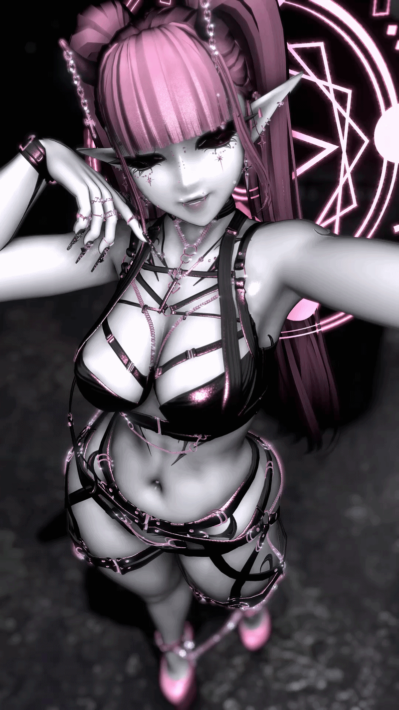 vrchat iceqae quest pc halloween demon female avatar succbus