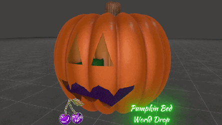 "Autumn Snoozer" Pumpkin Bed Vrchat Asset