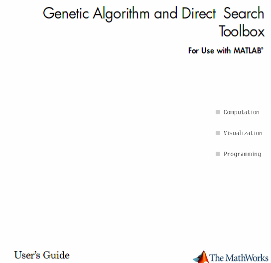 Bioinformatics Algorithm and Direct Search Toolbox MATLAB